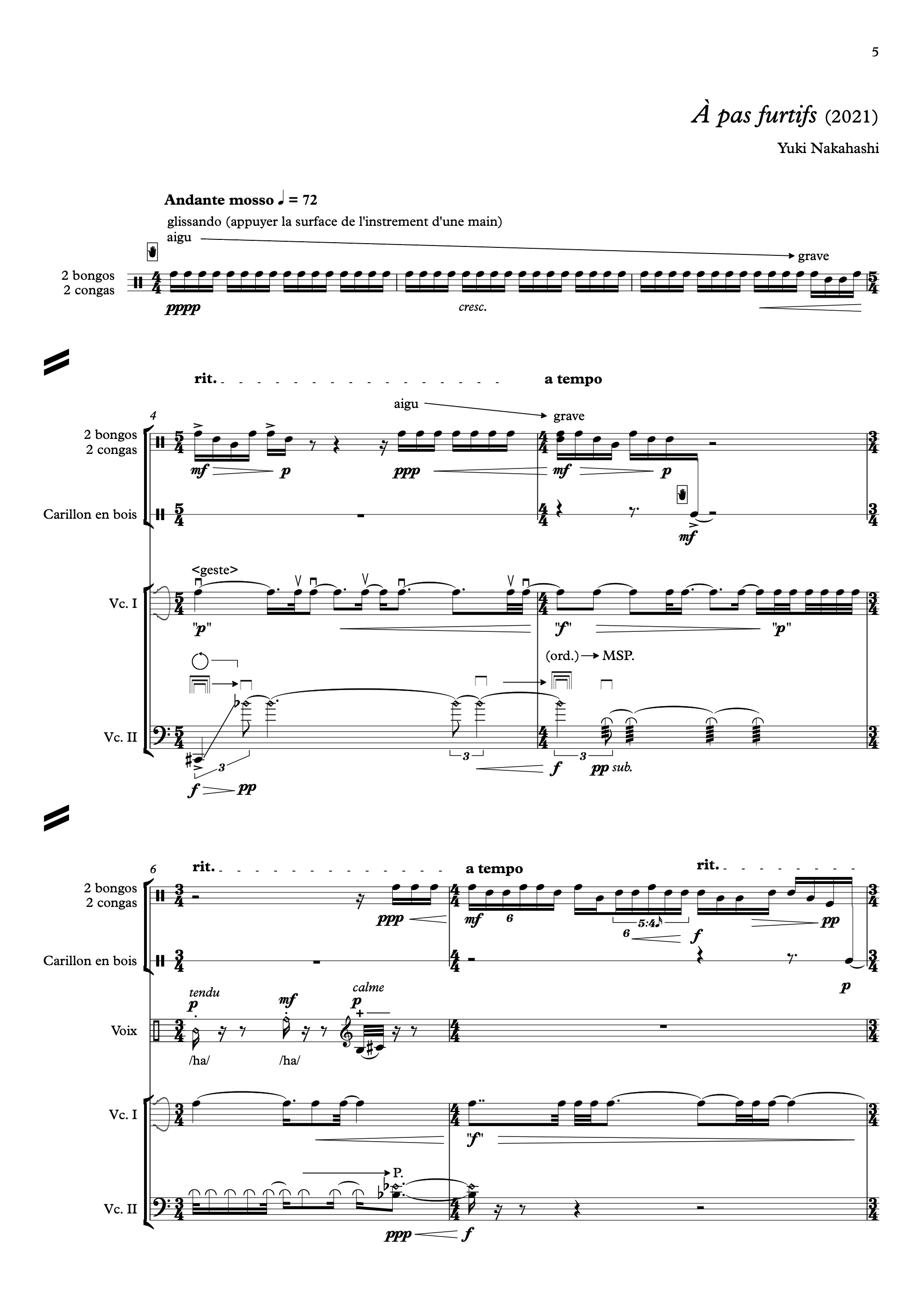 À pas furtifs Sample